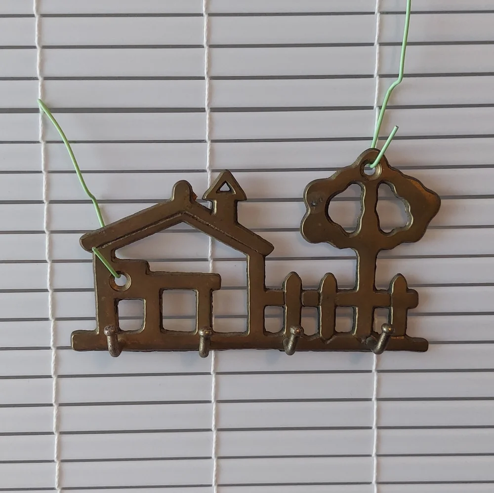 Vintage Brass Wall Hooks Home Key Hanger